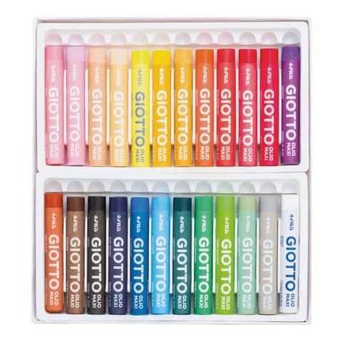 Pastelli ad olio Giotto Maxi in conf. da 24 colori assortiti F293800
